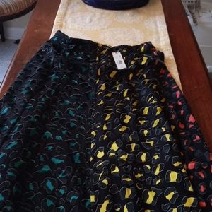 Alice and Olivia silk midi skirt